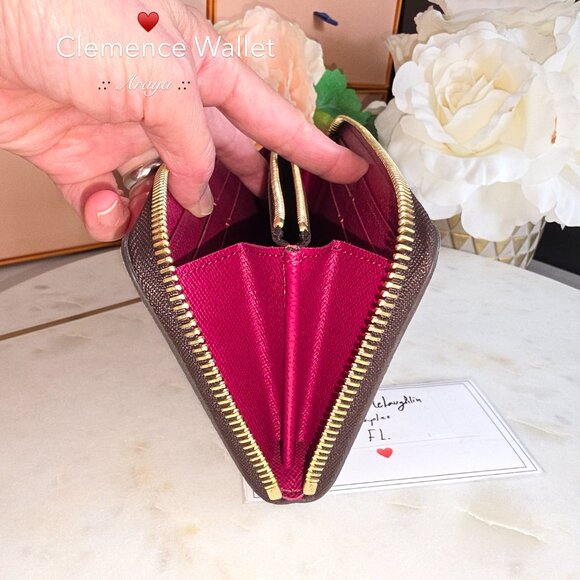 Louis Vuitton Clemence Wallet 100%Authentic - Picture 10 of 14